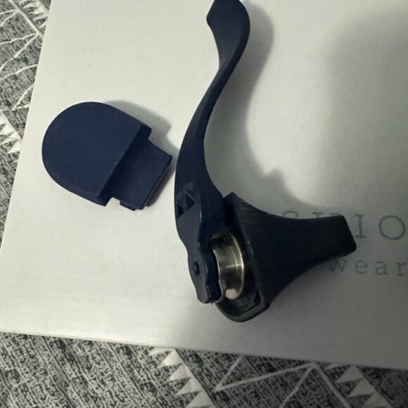 Pashion Footwear Blue Convertible Heels Sandals Size 7.5 Elegant Evening Chic - Picture 12 of 16